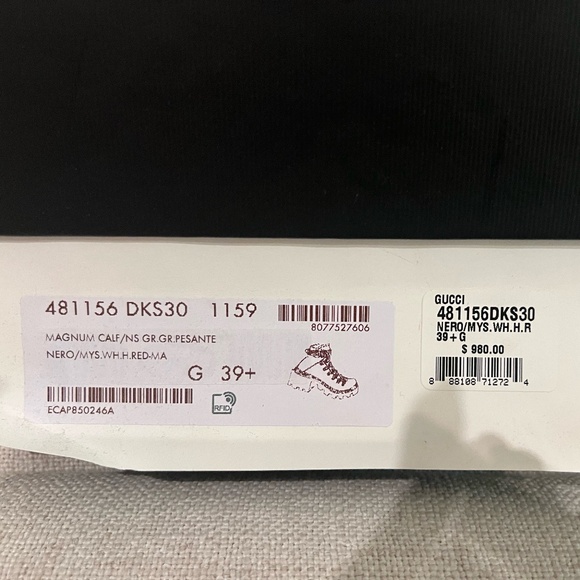 Authentic Gucci Sylvie Web Leather Bootie, Sz 39.5 - Picture 8 of 10